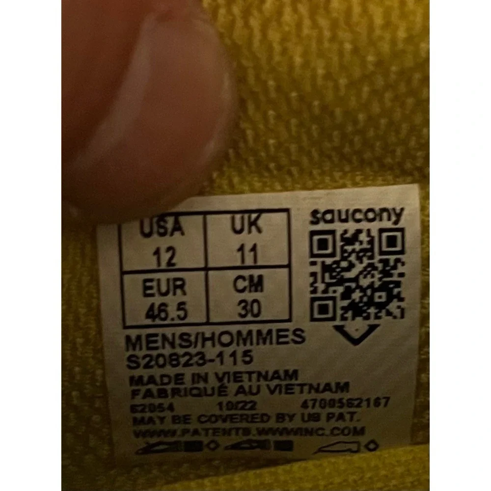 Saucony‎ Kinvara 14 Grey Black Yellow